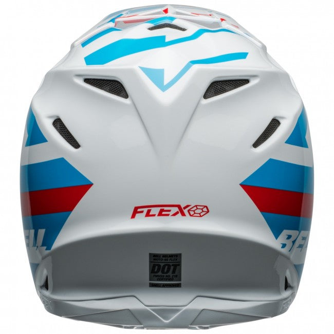Bell MX 2024 Moto-9S Flex Adult Helmet (Banshee White/Red)