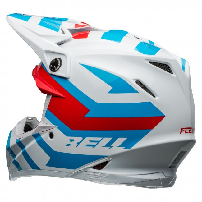 Bell MX 2024 Moto-9S Flex Adult Helmet (Banshee White/Red)