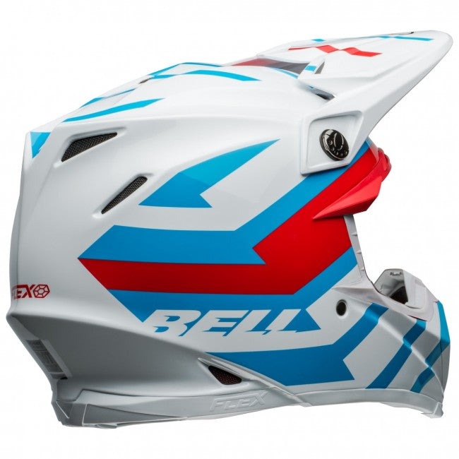 Bell MX 2024 Moto-9S Flex Adult Helmet (Banshee White/Red)