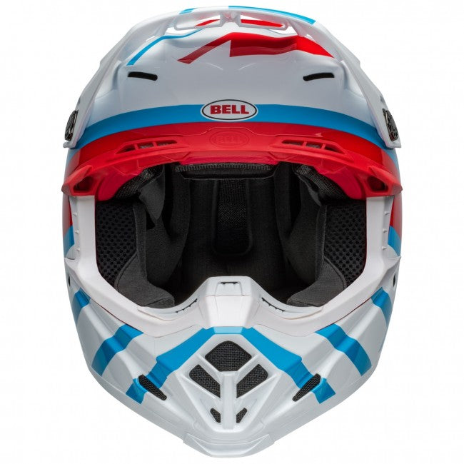 Bell MX 2024 Moto-9S Flex Adult Helmet (Banshee White/Red)