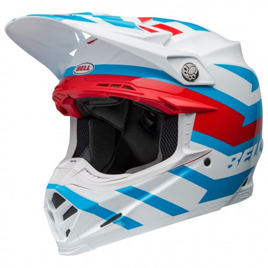 Bell MX 2024 Moto-9S Flex Adult Helmet (Banshee White/Red)