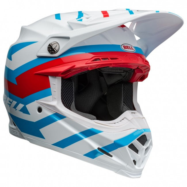 Bell MX 2024 Moto-9S Flex Adult Helmet (Banshee White/Red)