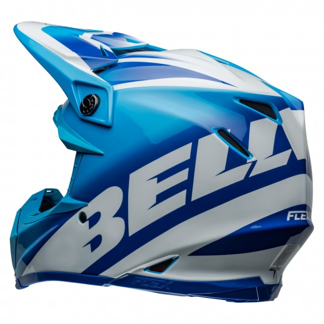 Bell MX 2024 Moto-9S Flex Adult Helmet (Rail Blue/White)
