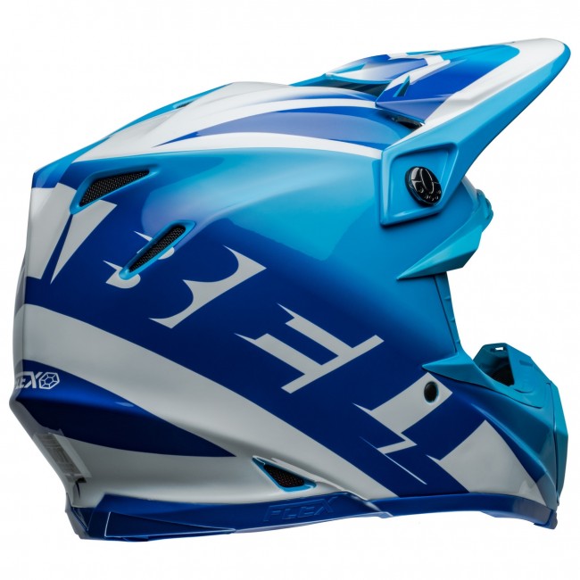 Bell MX 2024 Moto-9S Flex Adult Helmet (Rail Blue/White)