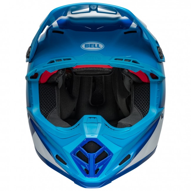 Bell MX 2024 Moto-9S Flex Adult Helmet (Rail Blue/White)