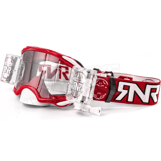 Rip n Roll Platinum WVS Roll Off Goggles - Red