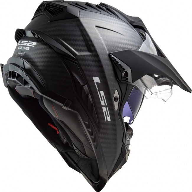 LS2 MX701 Explorer Carbon Helmet Solid Carbon