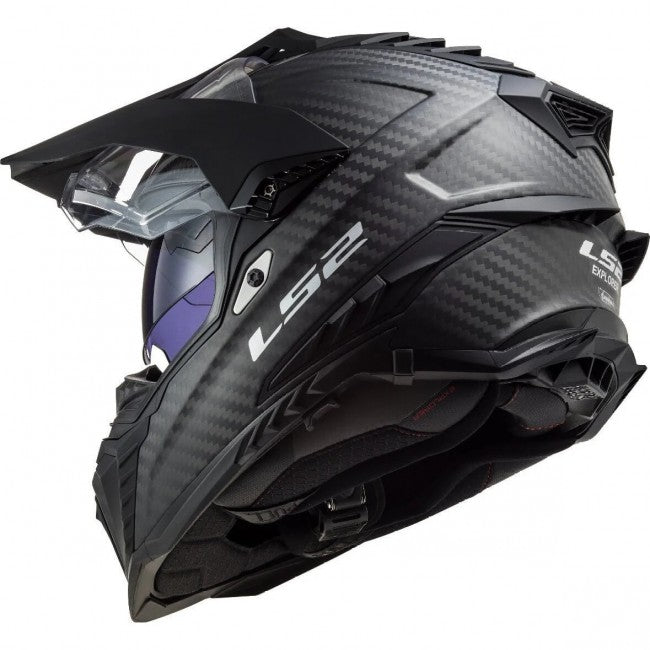 LS2 MX701 Explorer Carbon Helmet Solid Carbon