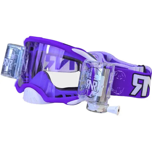 Rip n Roll Platinum WVS Roll Off Goggles - Matte Purple