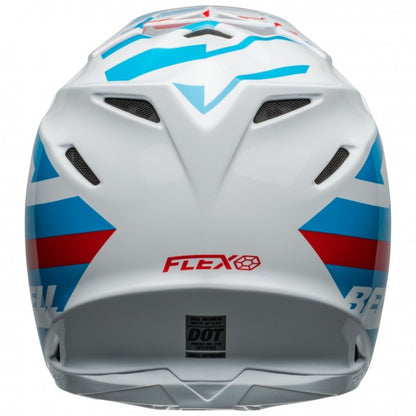 Bell MX 2024 Moto-9S Flex Adult Helmet (Banshee White/Red)