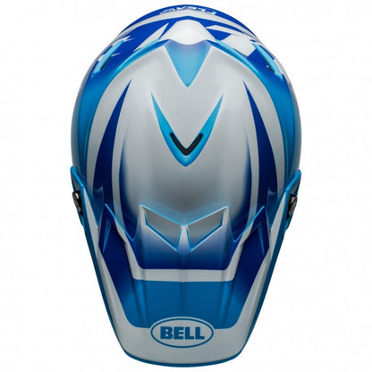 Bell MX 2024 Moto-9S Flex Adult Helmet (Rail Blue/White)