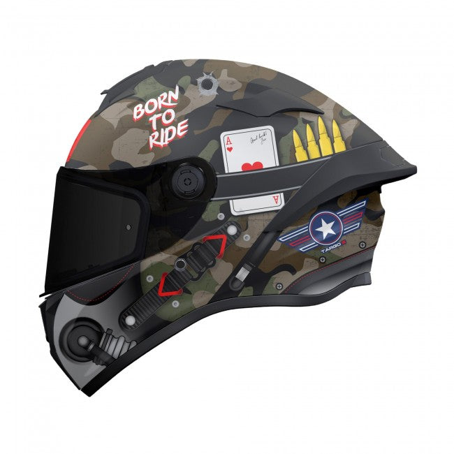 MT Targo S Patton Helmet – Green/Camo