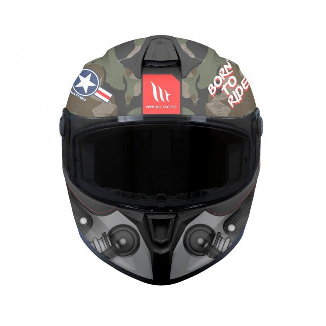 MT Targo S Patton Helmet – Green/Camo