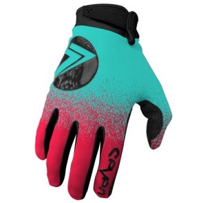 Seven MX 24.1 YOUTH Annex 7 Dot Glove Flo Red/Blue